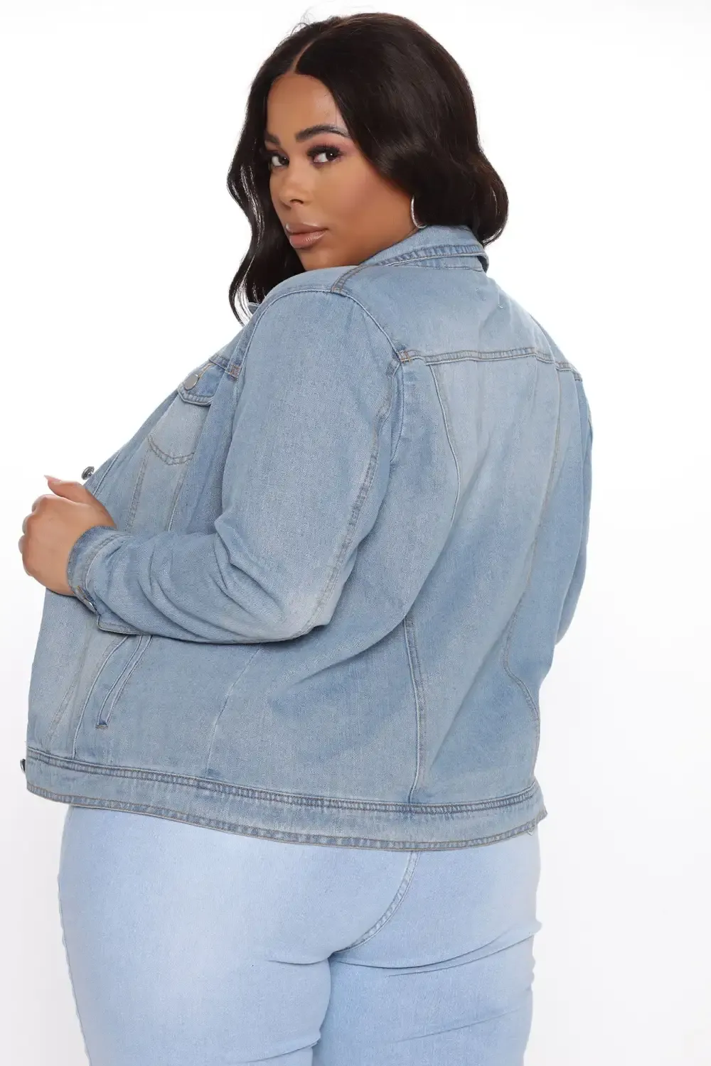 Let's Take The Back Road Denim Jacket - Medium Blue Wash