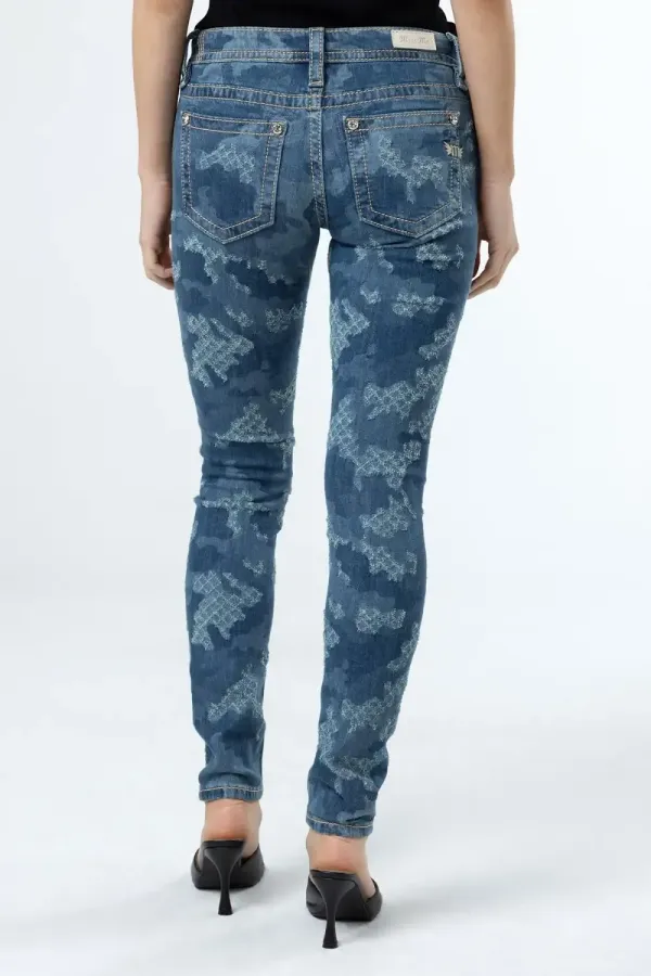 Denim Camo Skinny Jeans
