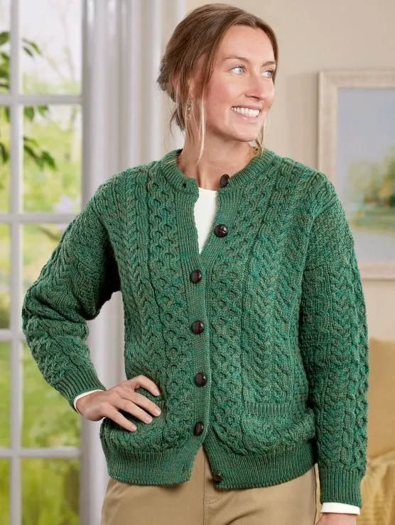 Women's Irish Wool Timeless Cardigan