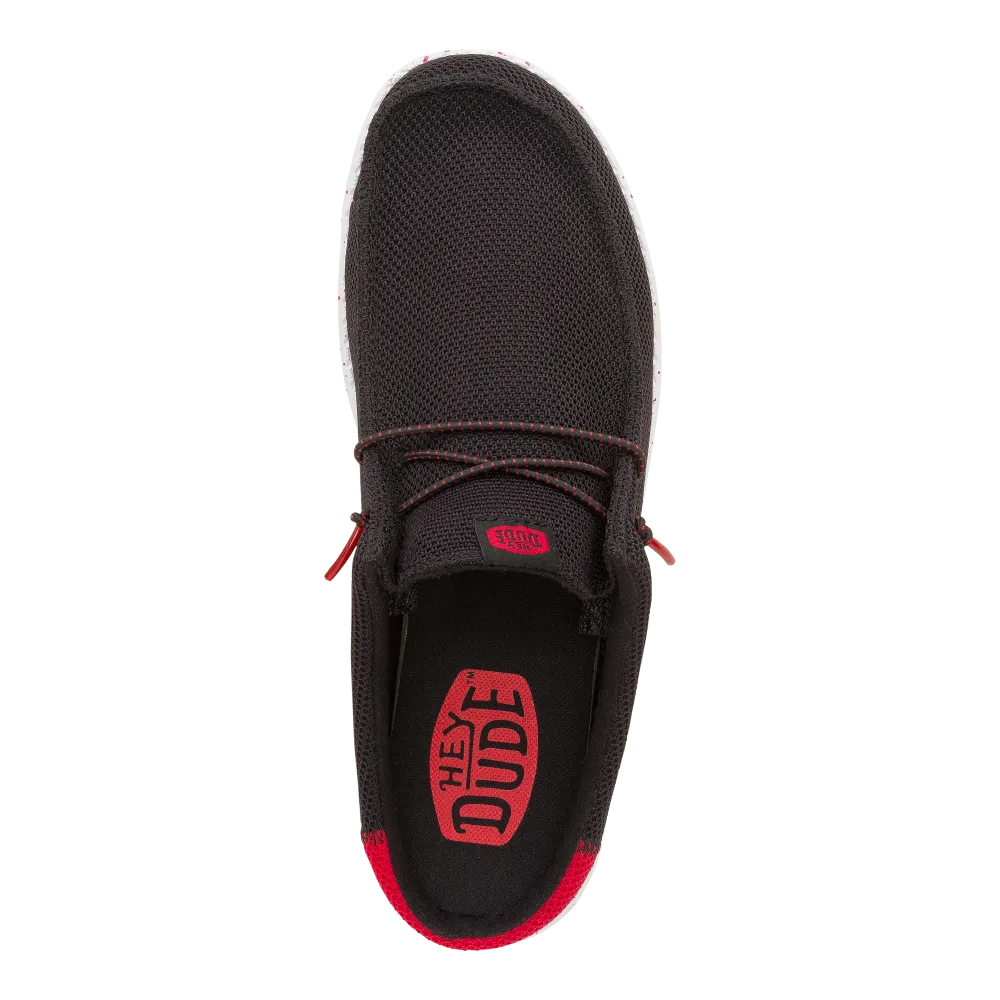 Wally Slip Varsity - Black/Red