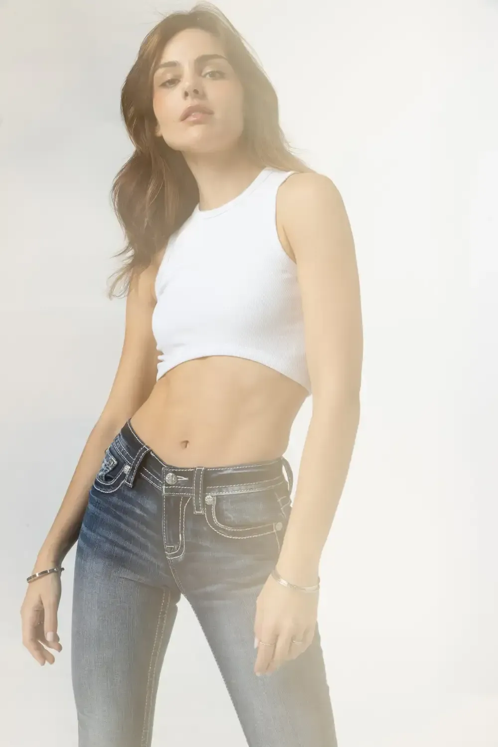 Angelic Split Wings Bootcut Jeans