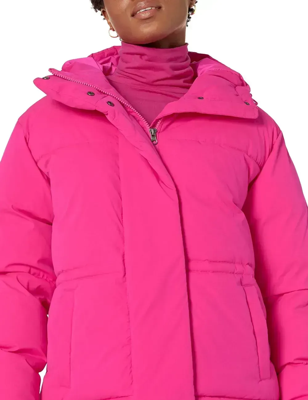 Women's Short Waisted Puffer Jacket (Available in Plus Size)