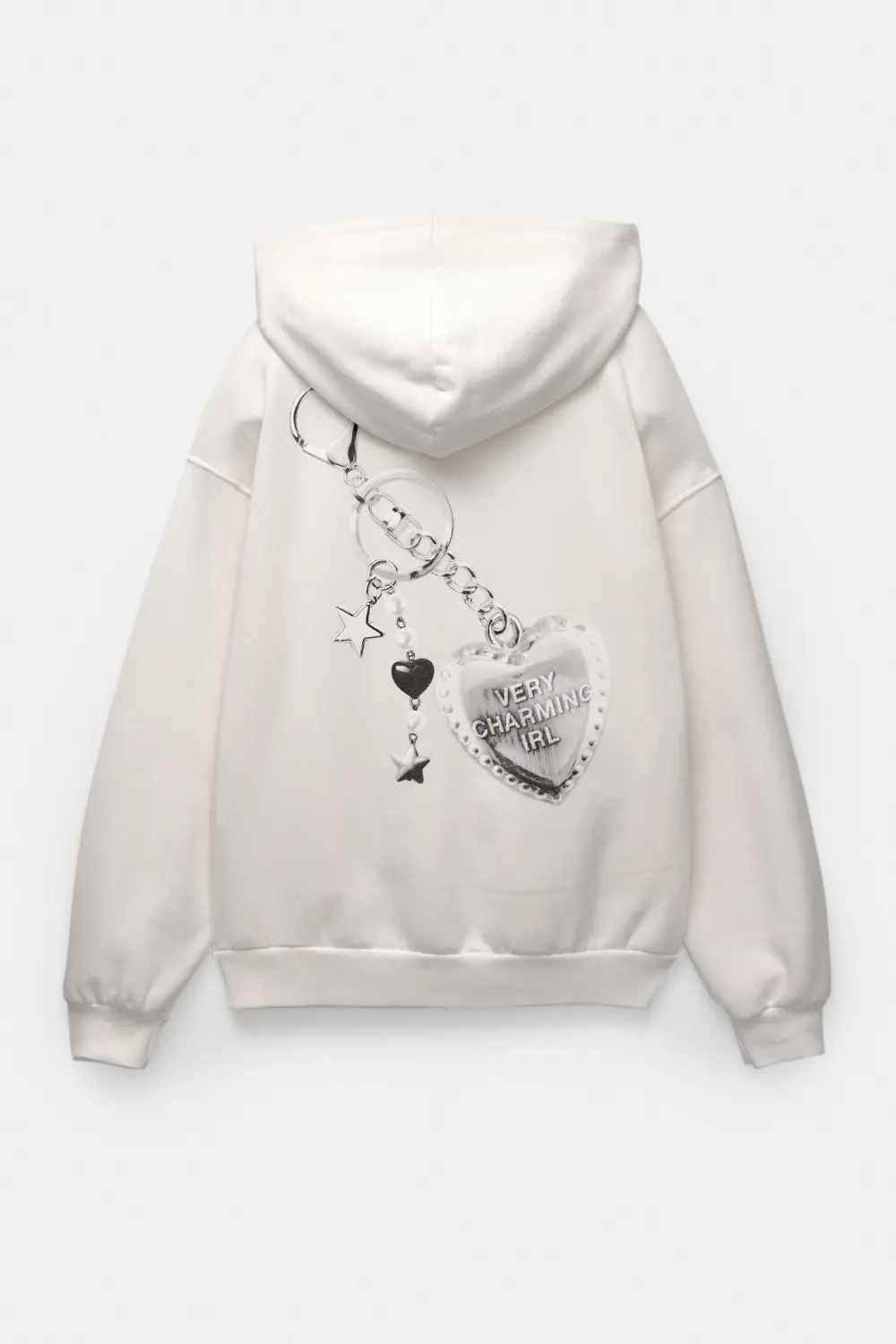 Sudadera capucha llavero corazón