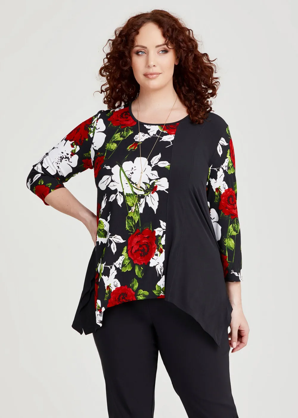 Rose Spliced Top
