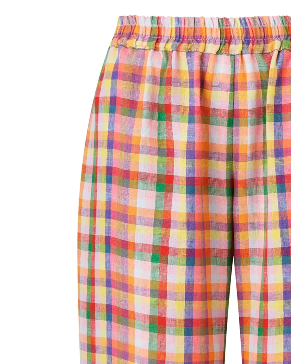 ULTIMATE PJ TROUSERS YELLOW CHECK LINEN