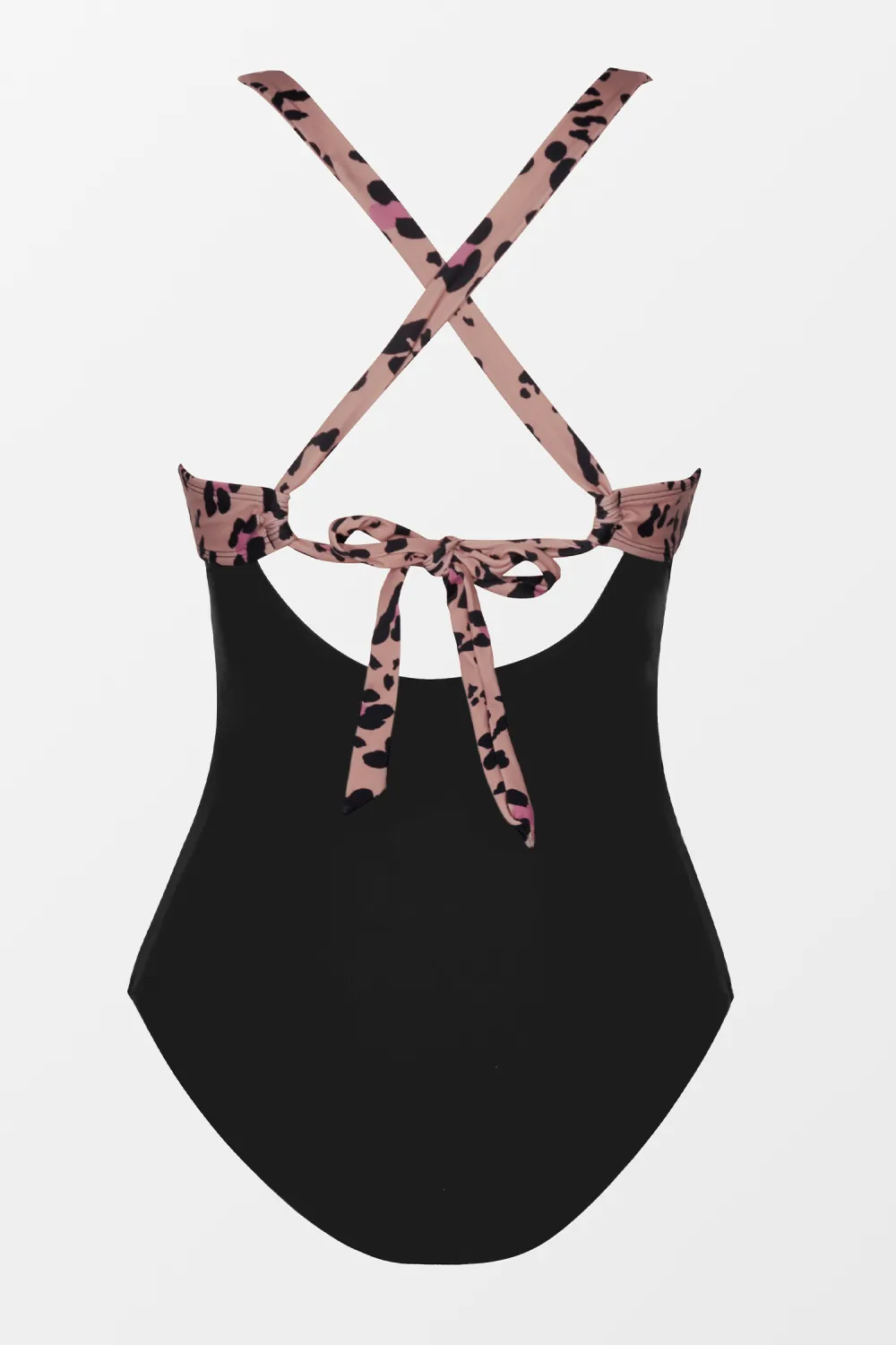 Leopard Print Cutout Tummy Control One Piece Swimsuit