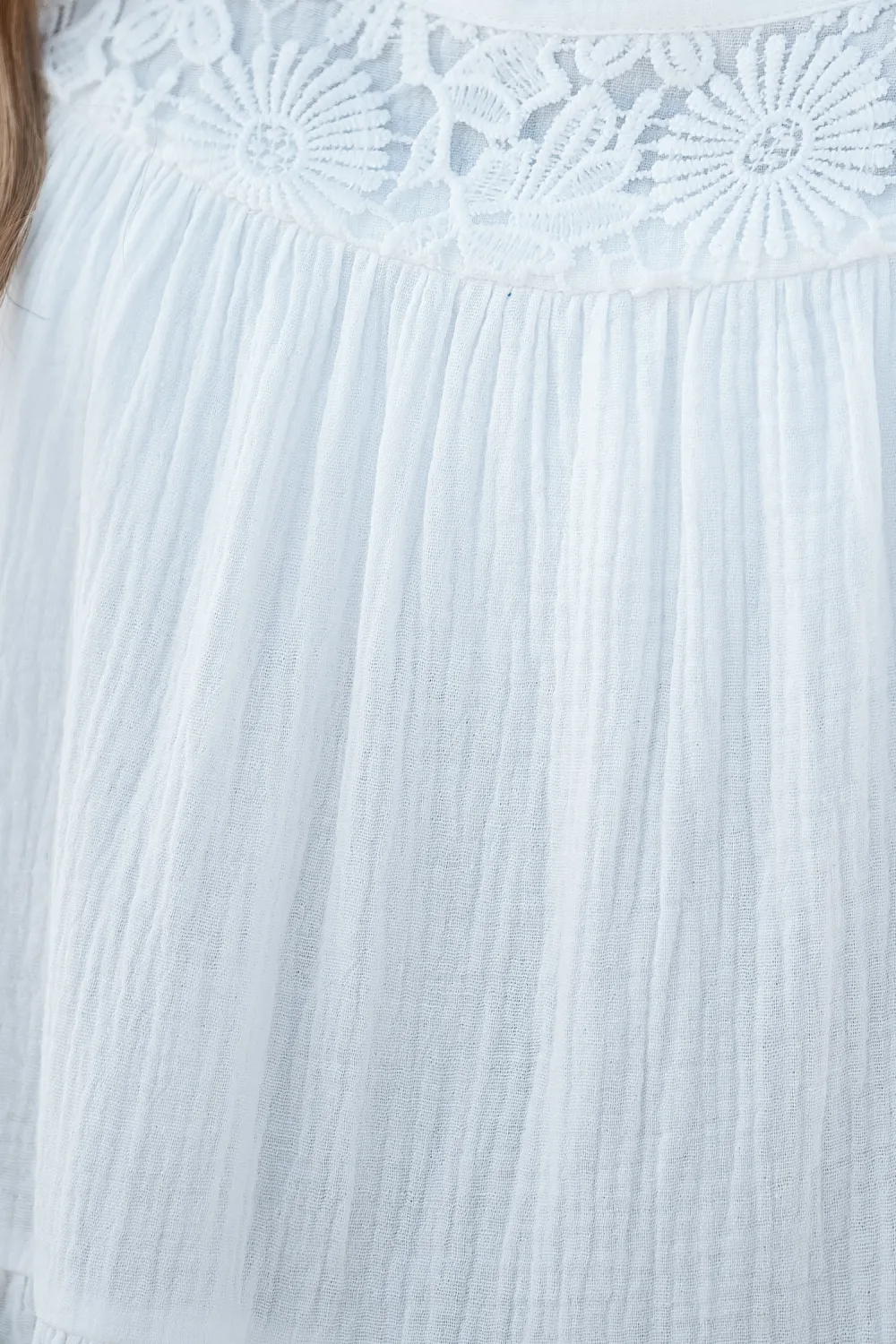 Easy Days White Mini Dress