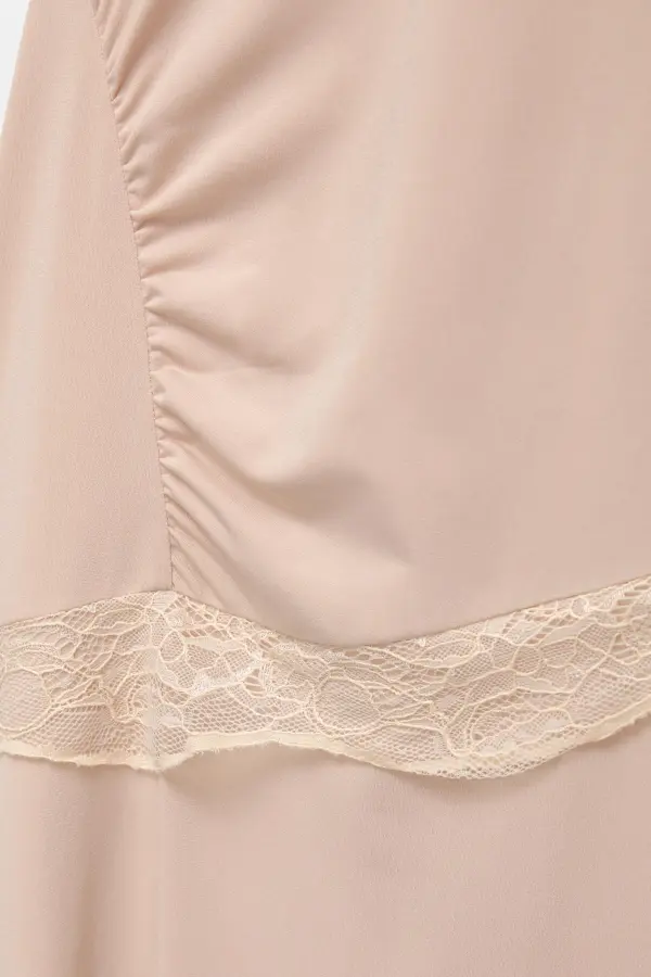 Vestido midi lencero