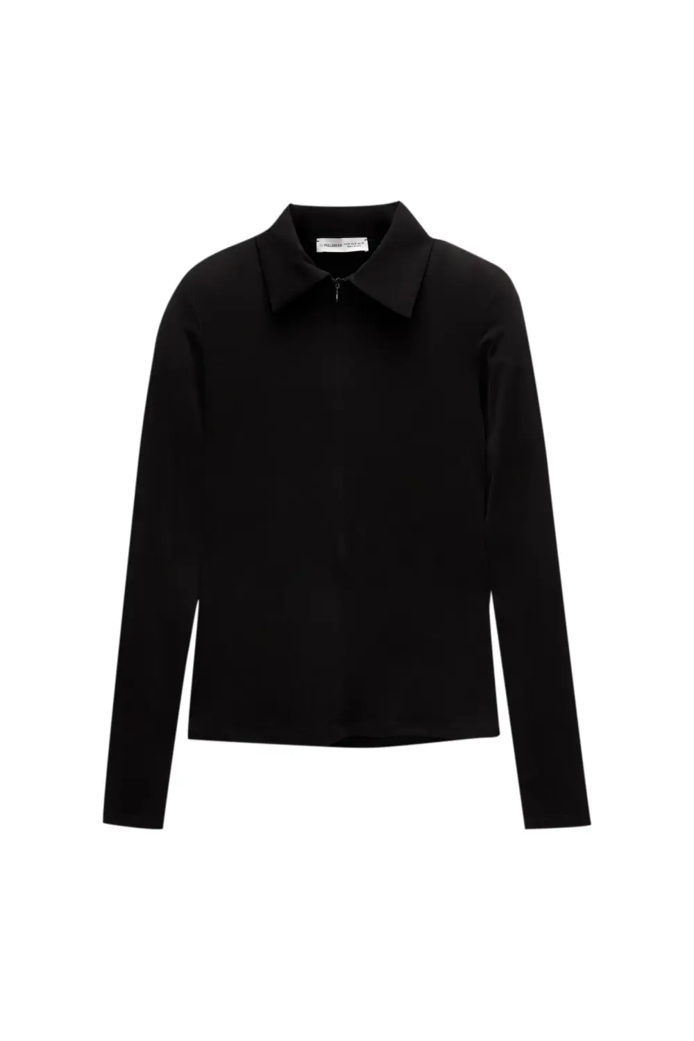 Shirt with polo collar