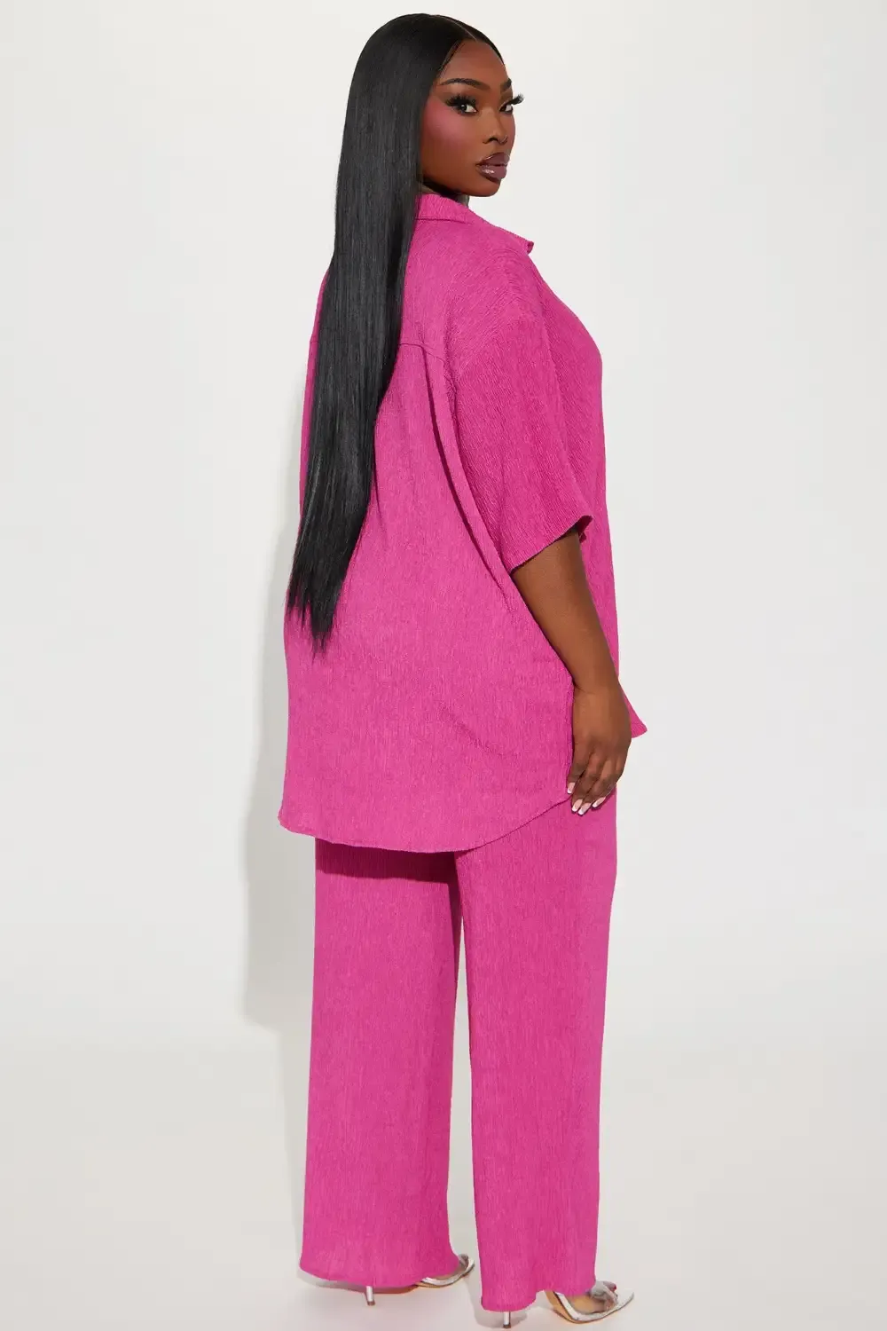 Vacay Vibes Pant Set - Fuchsia