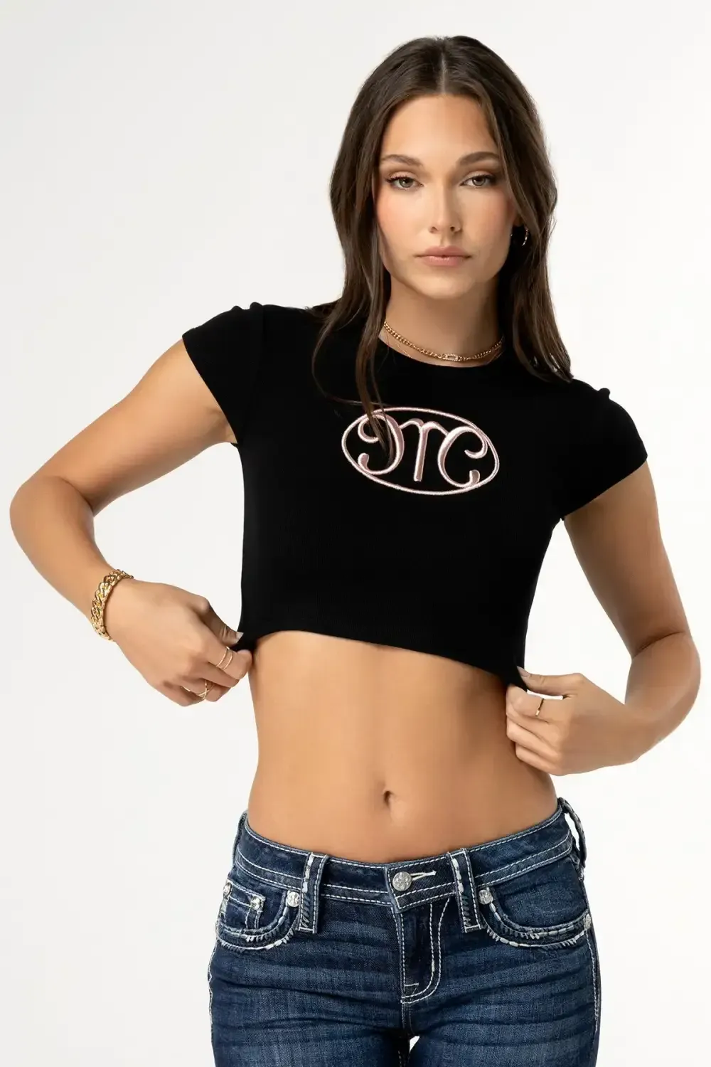 When In Chrome Cropped Tee