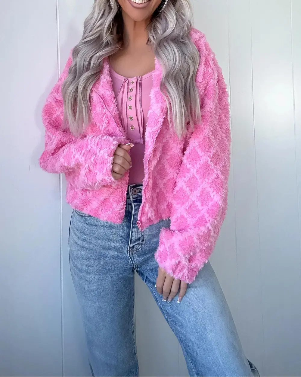 Pink Hooded Jacket