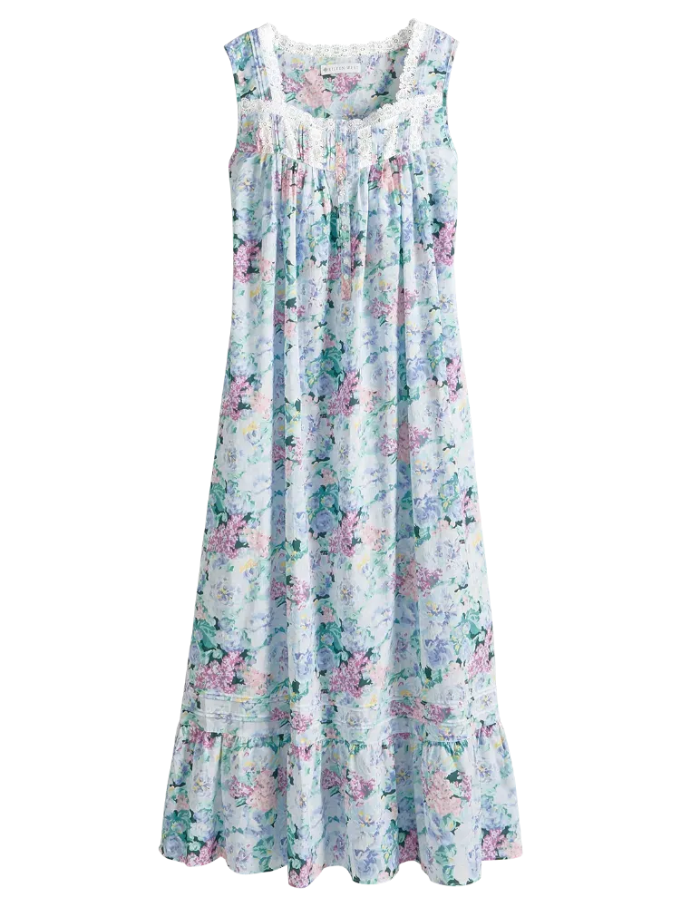 Eileen West Vintage Floral Cotton Lawn Nightgown