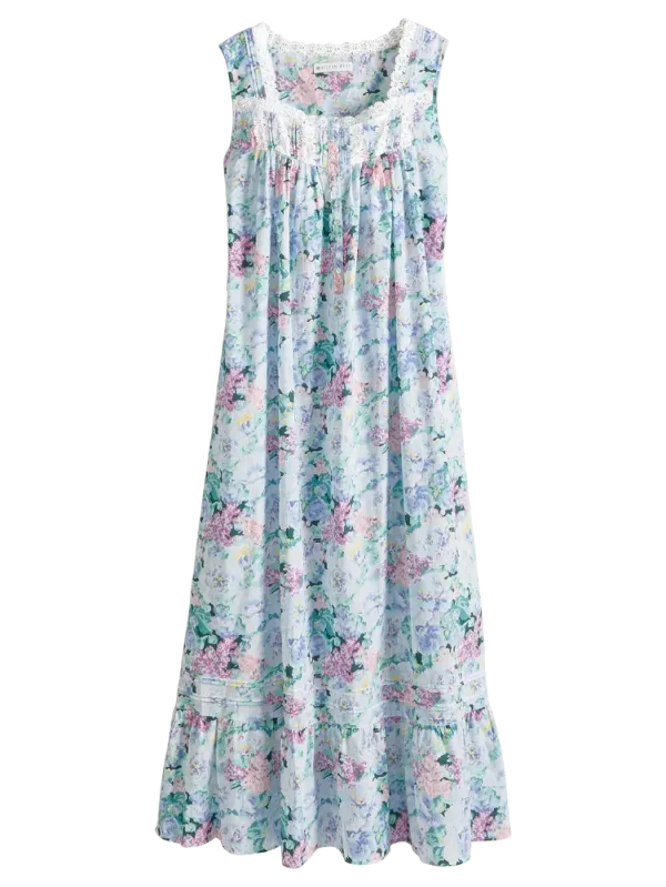 Eileen West Vintage Floral Cotton Lawn Nightgown