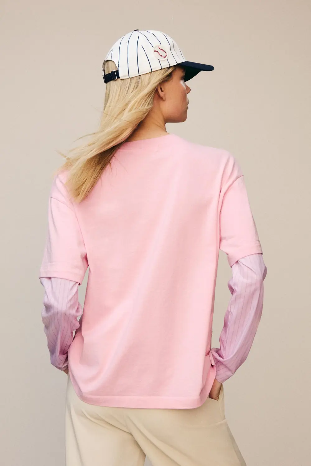 Camiseta oversize doble manga