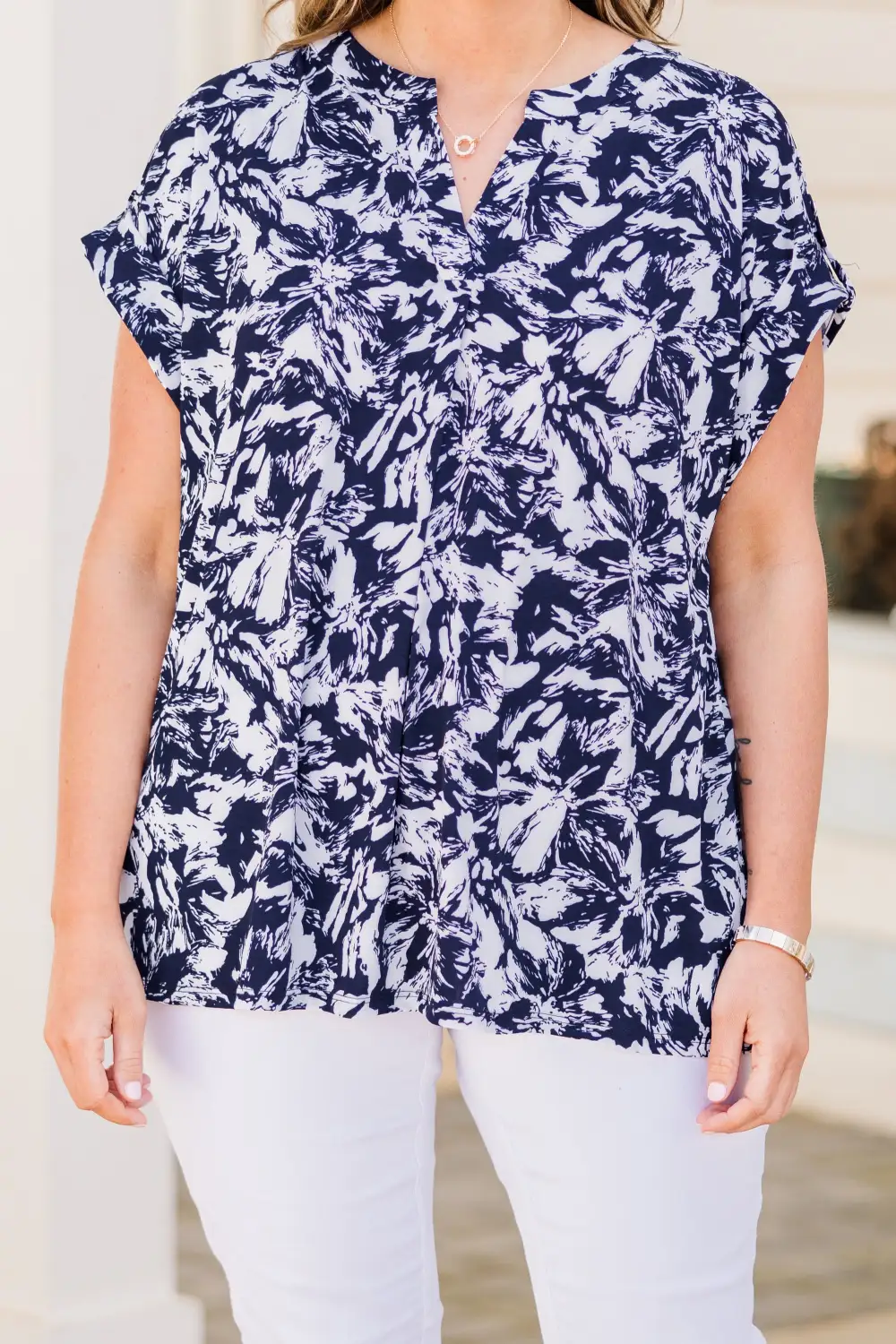 Tulum Talking Top, Navy