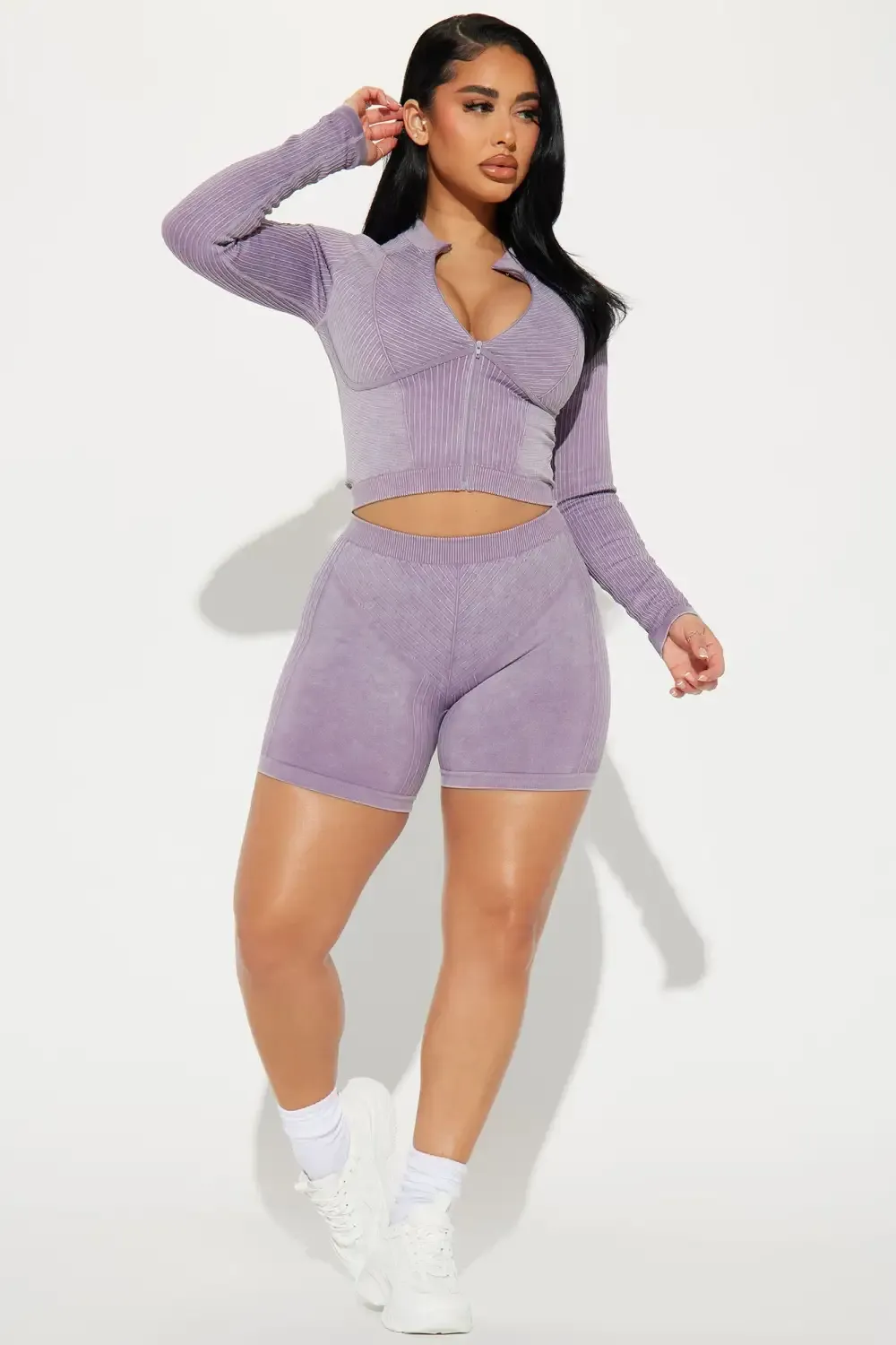 Kara Seamless Active Jacket - Lavender