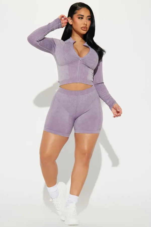 Kara Seamless Active Jacket - Lavender
