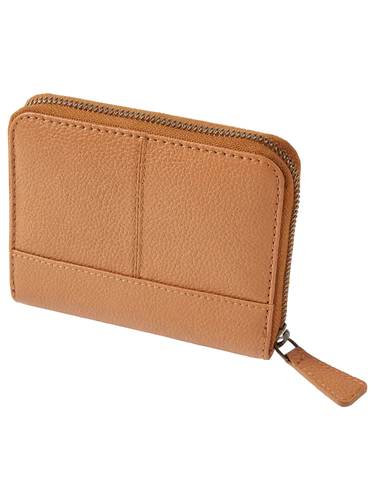 Ella Simone Accordion Zip-Around Leather Wallet, 5 Inch