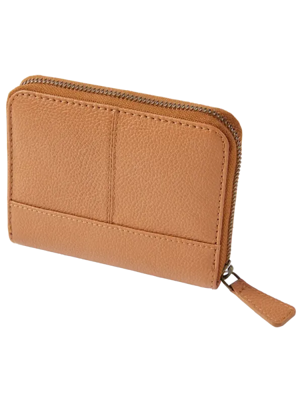 Ella Simone Accordion Zip-Around Leather Wallet, 5 Inch