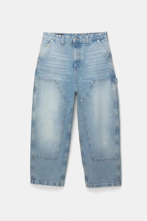 Wide-leg carpenter jeans