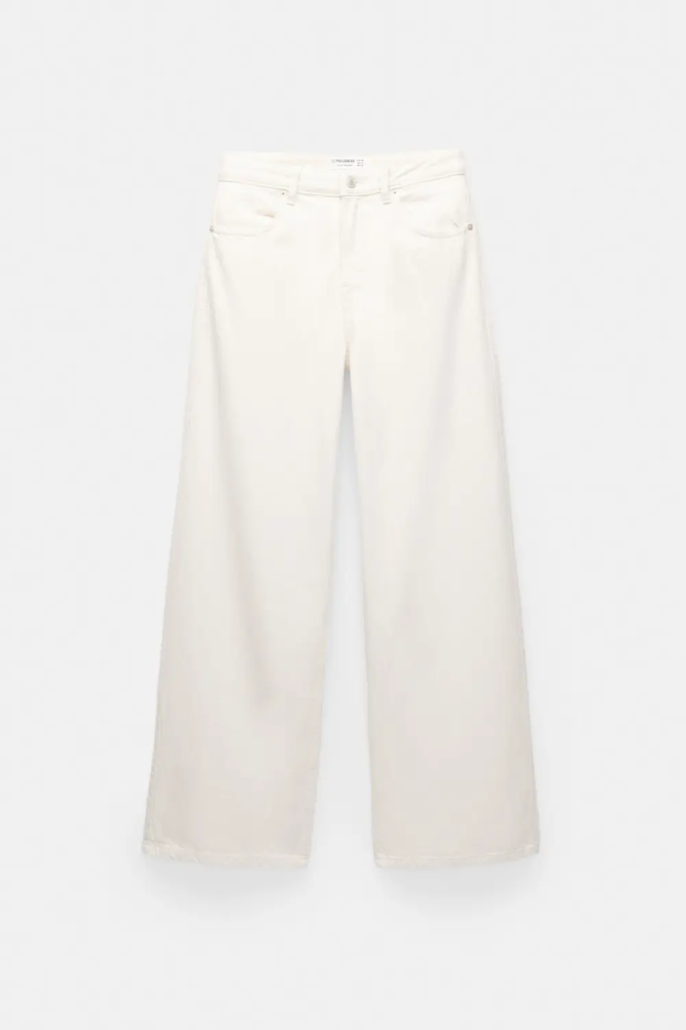Jeans wide leg tiro alto