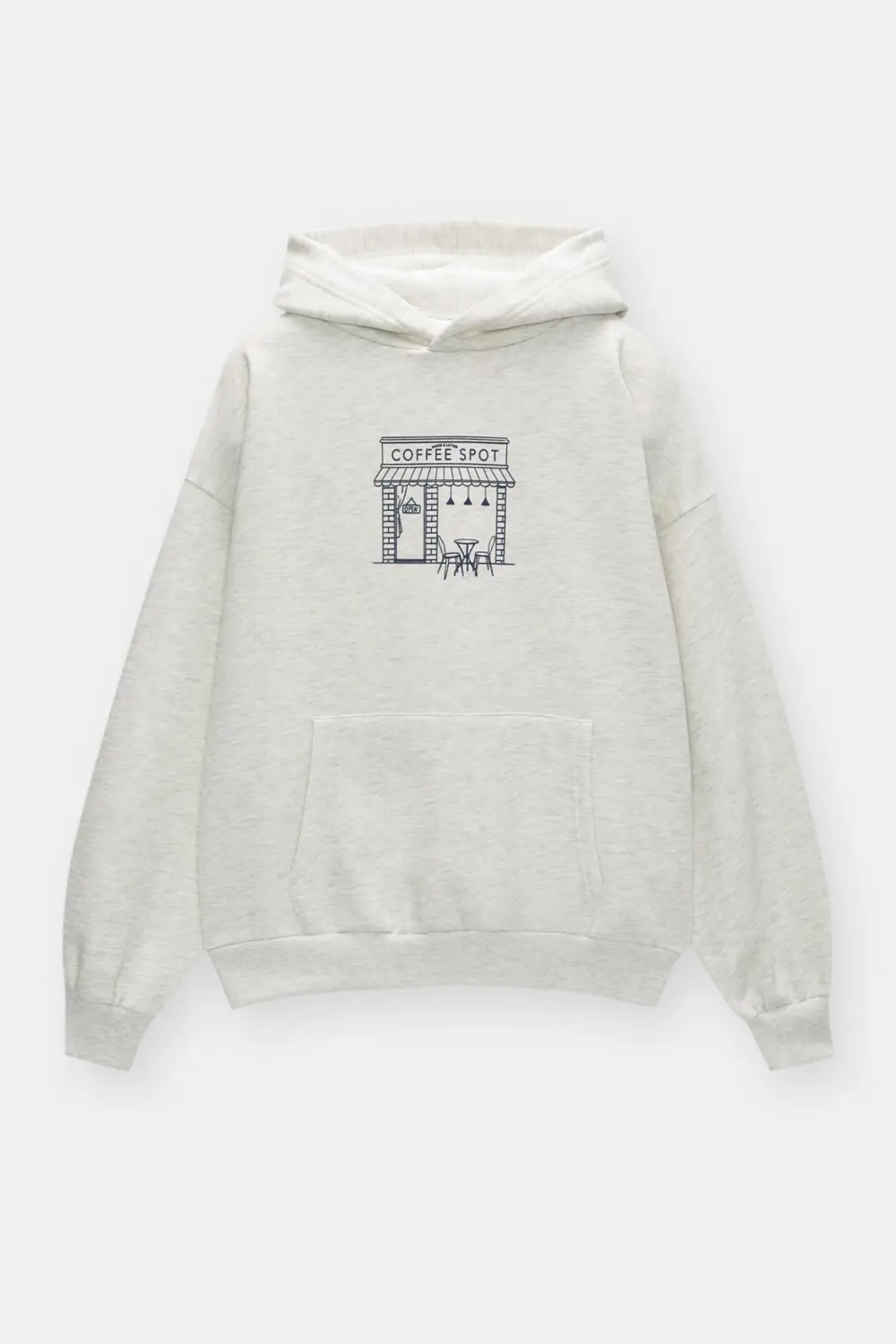 Sudadera capucha cafetería