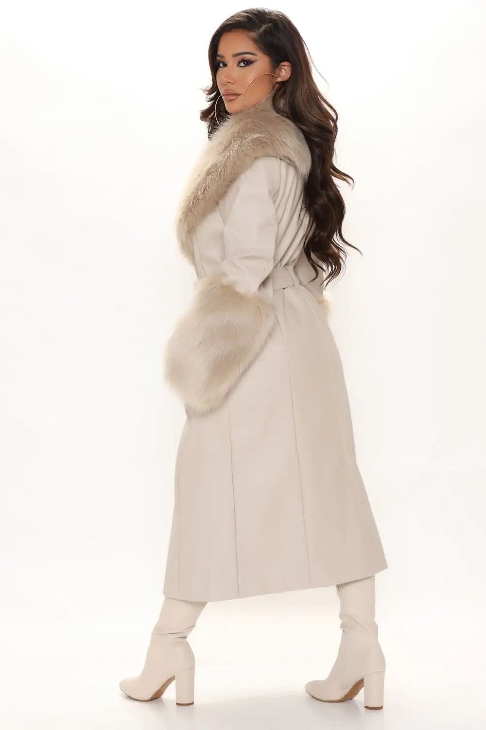 Nights In Paris Coat - Taupe