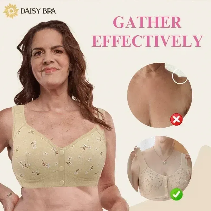 10-Pack Women's Bra - Comfortable & Convenient Front Button Bra