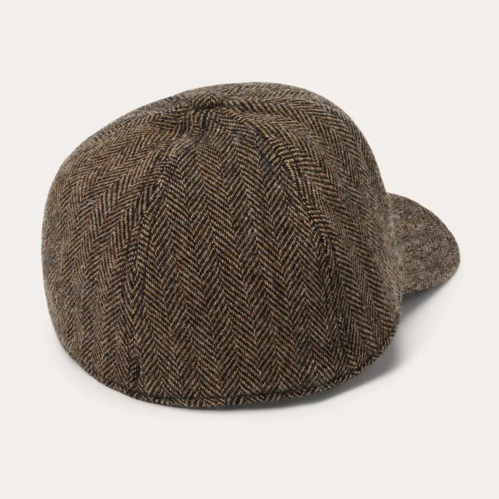 Wool Herringbone Baseball Cap
