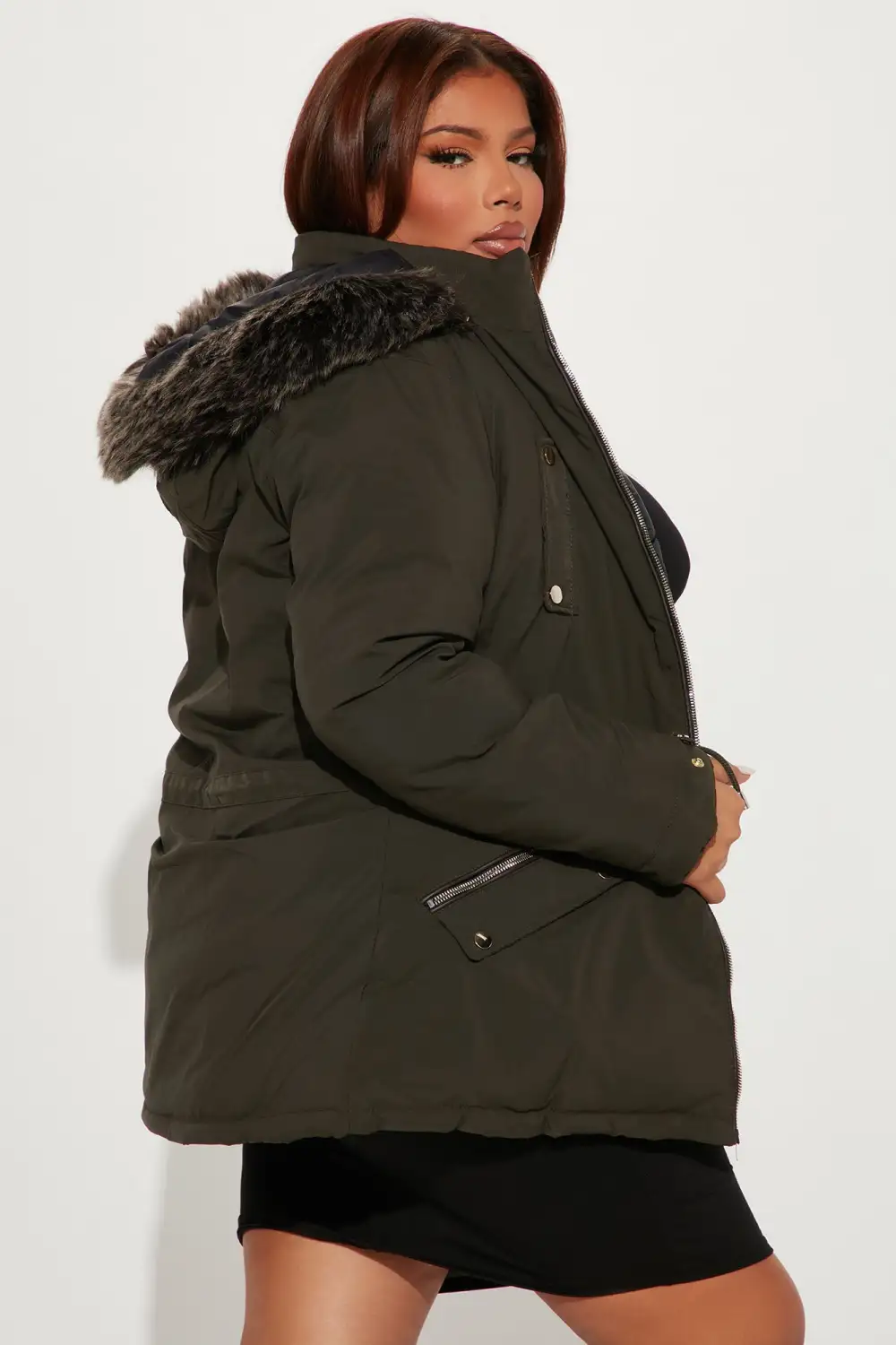 Inside Out Reversible Jacket - Olive/combo