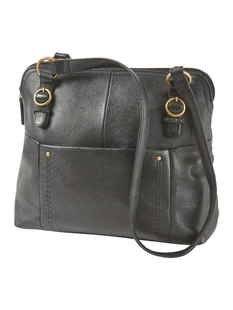 Ella Simone Essex Dome Leather Purse