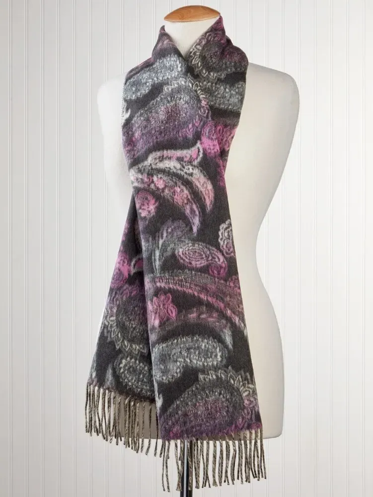 Women's Paisley Print Long Scarf