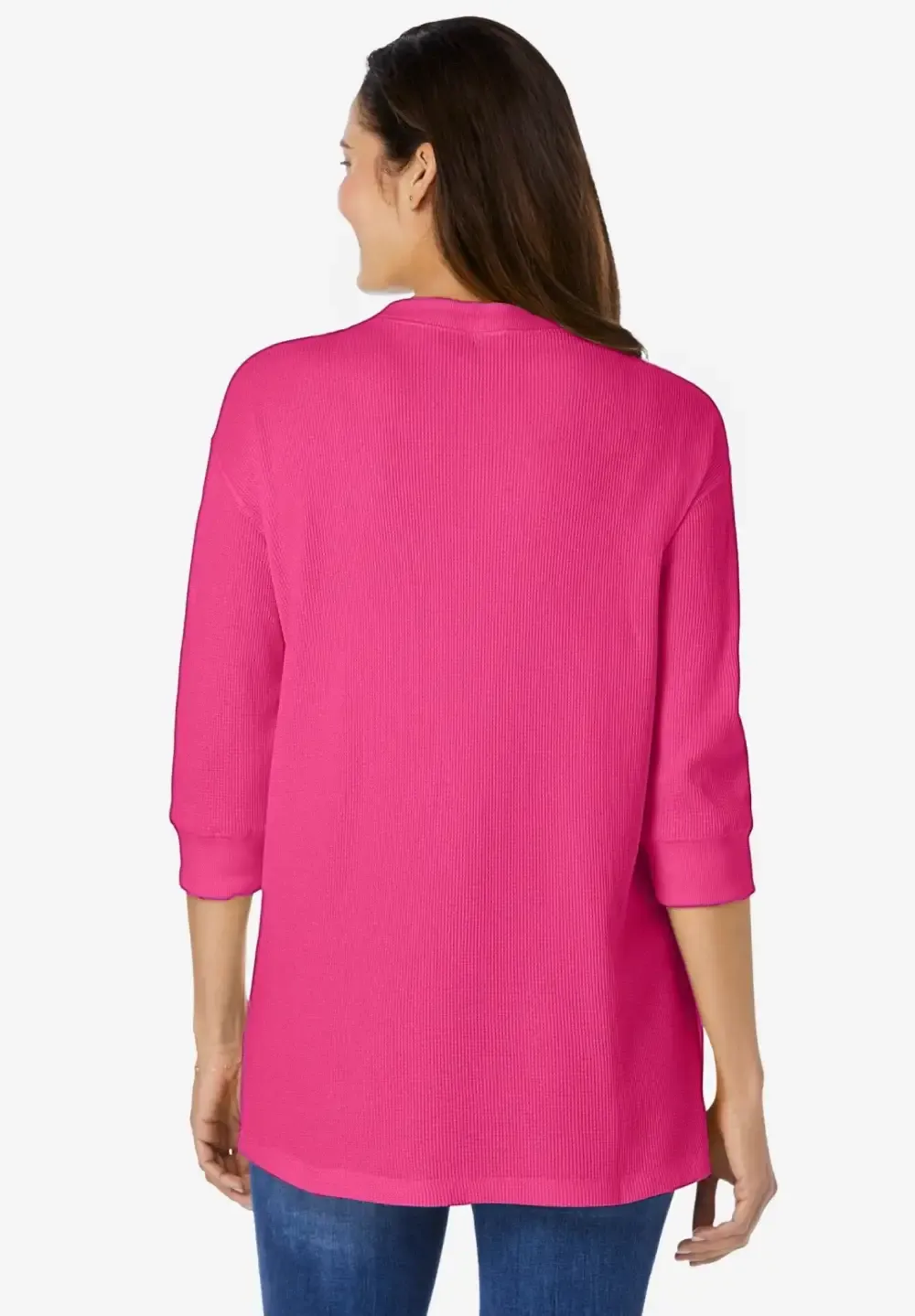 Three-Quarter Sleeve Thermal Sweatshirt