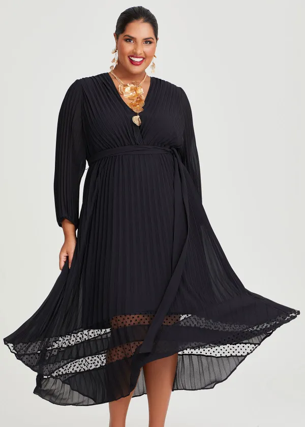 Sansa Midi Pleat Event Dress
