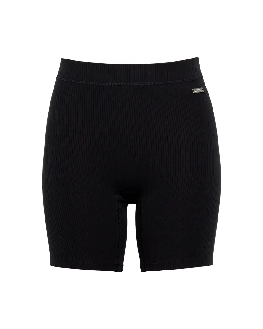 Rib High-Waist Biker Short