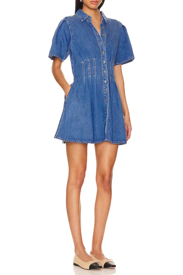 Denim Dress With Pockets