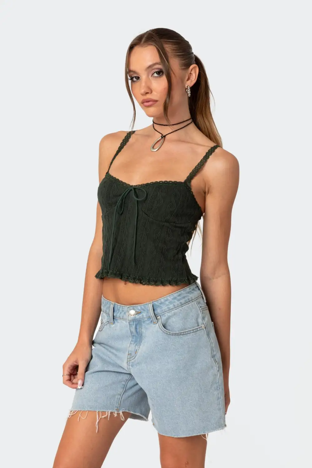 Lacey Knit Tank Top