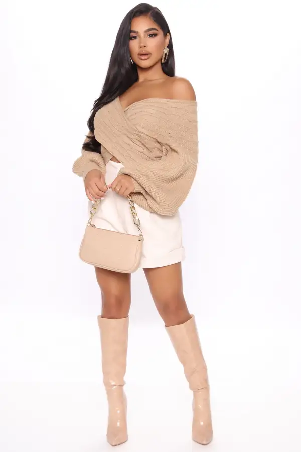 Keep It Chic Sweater - Taupe