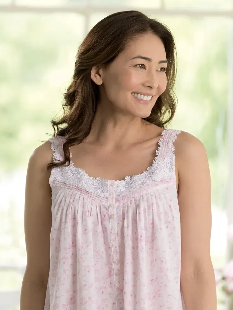 Eileen West Blush Roses Cotton Lawn Chemise