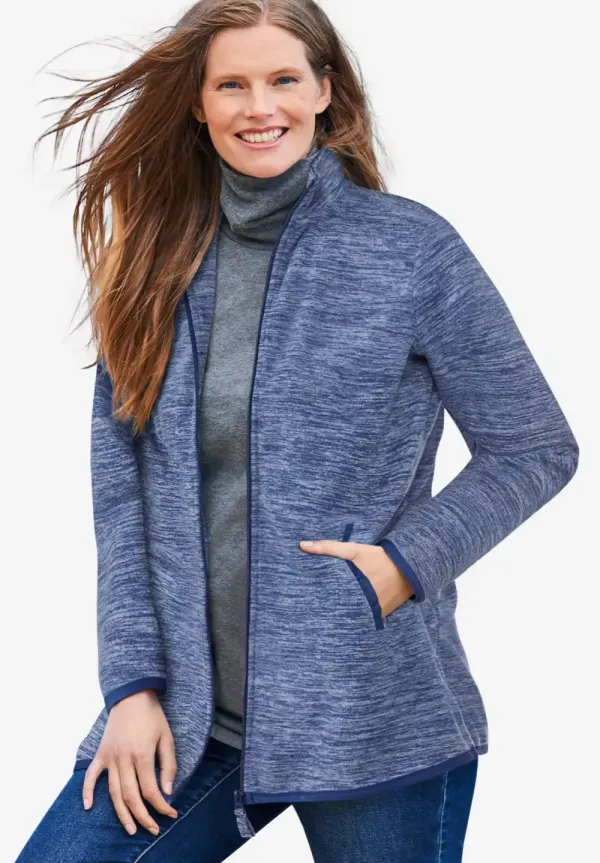 Zip-Front Microfleece Jacket