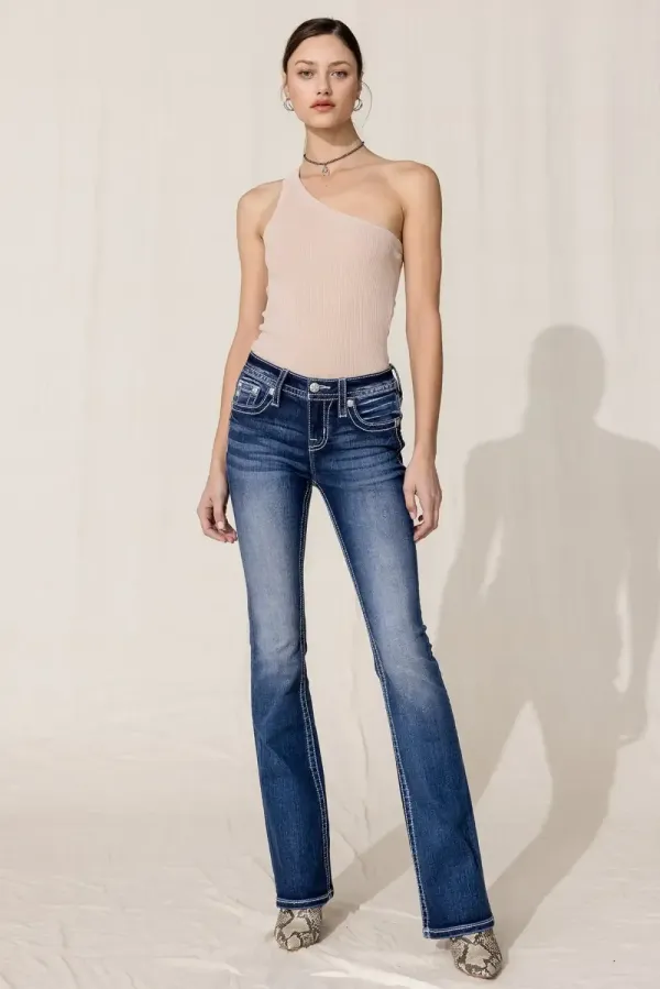 Retro Insert Bootcut Jeans