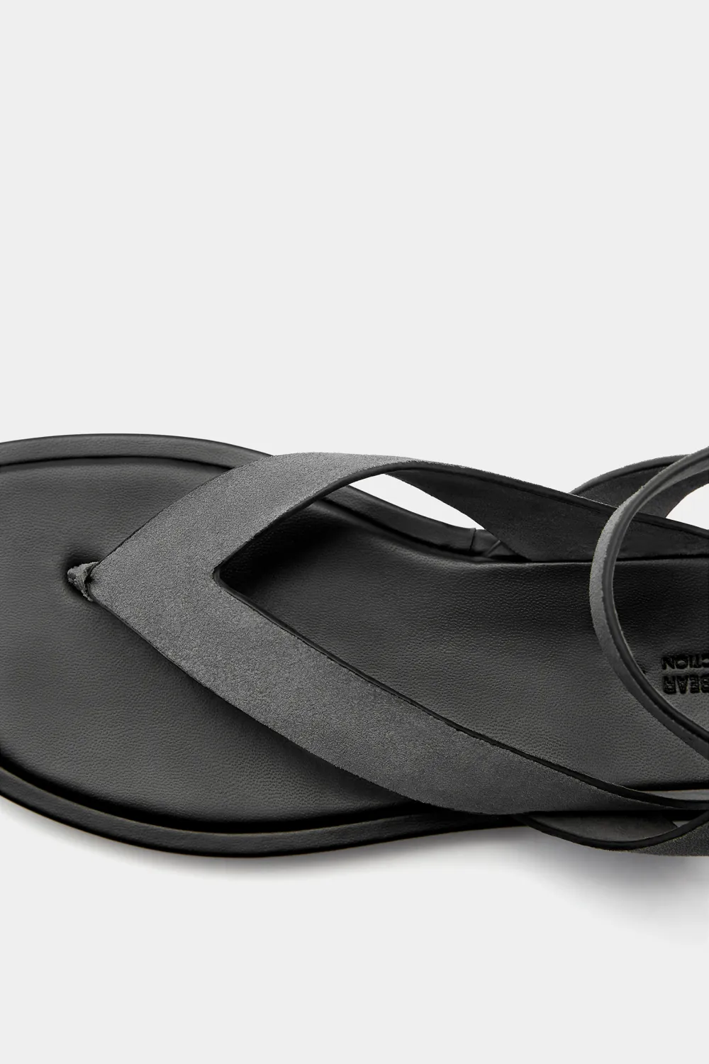 Sandalias planas tiras piel