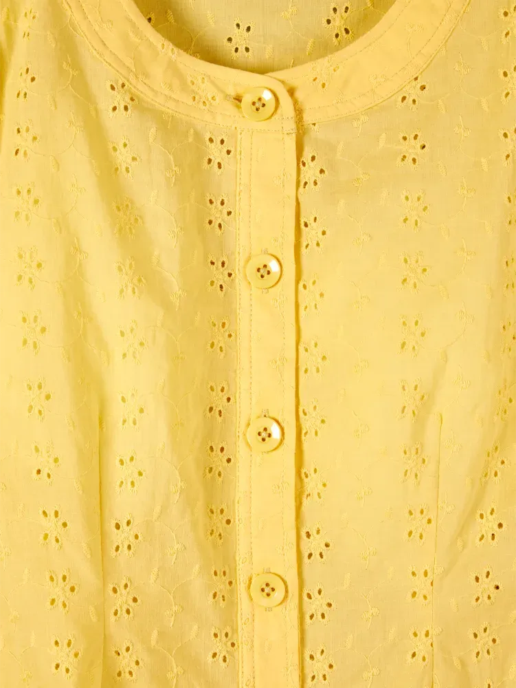 Pretty Eyelet Cotton Topper