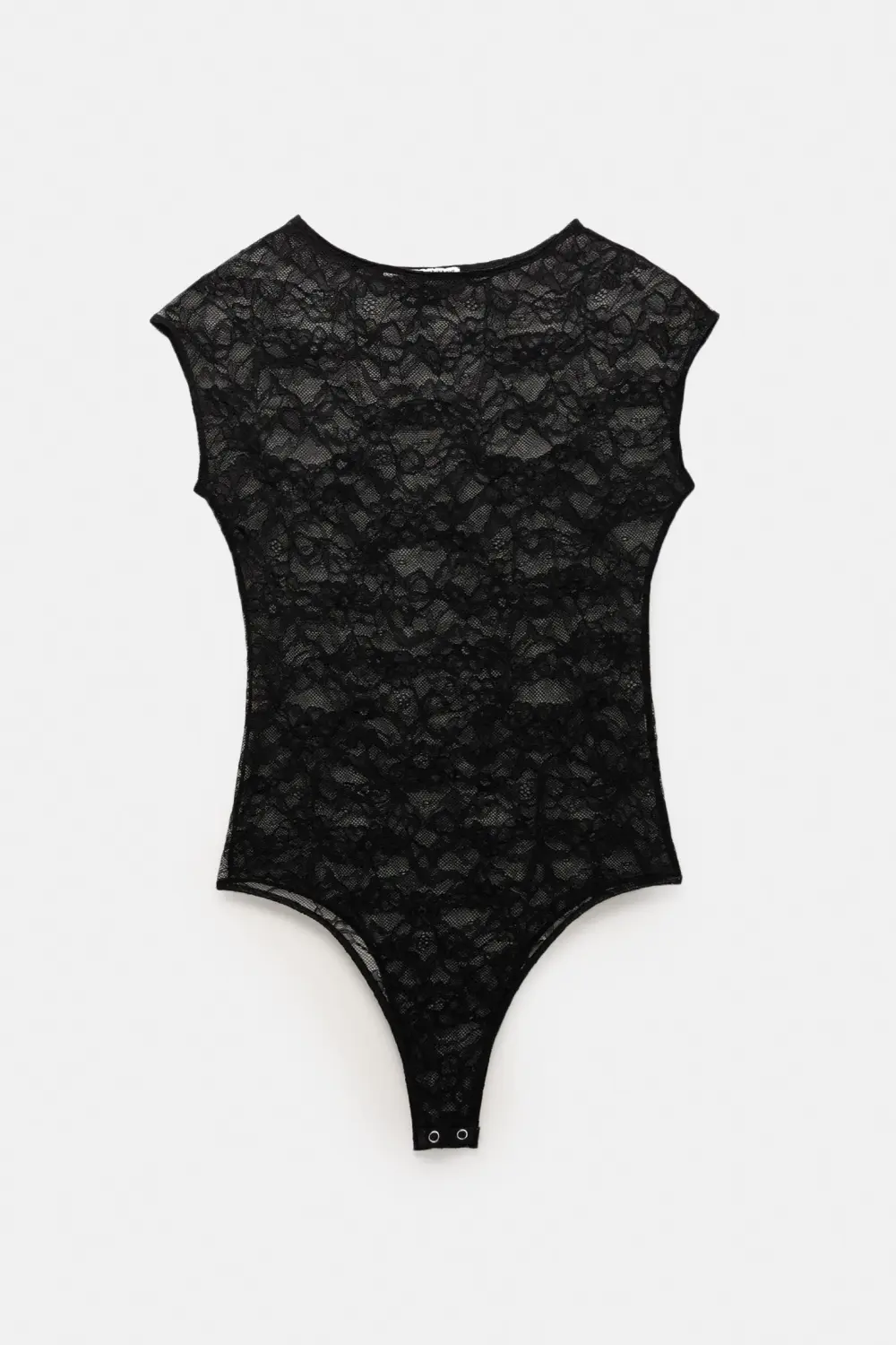 Short sleeve lace bodysuit
