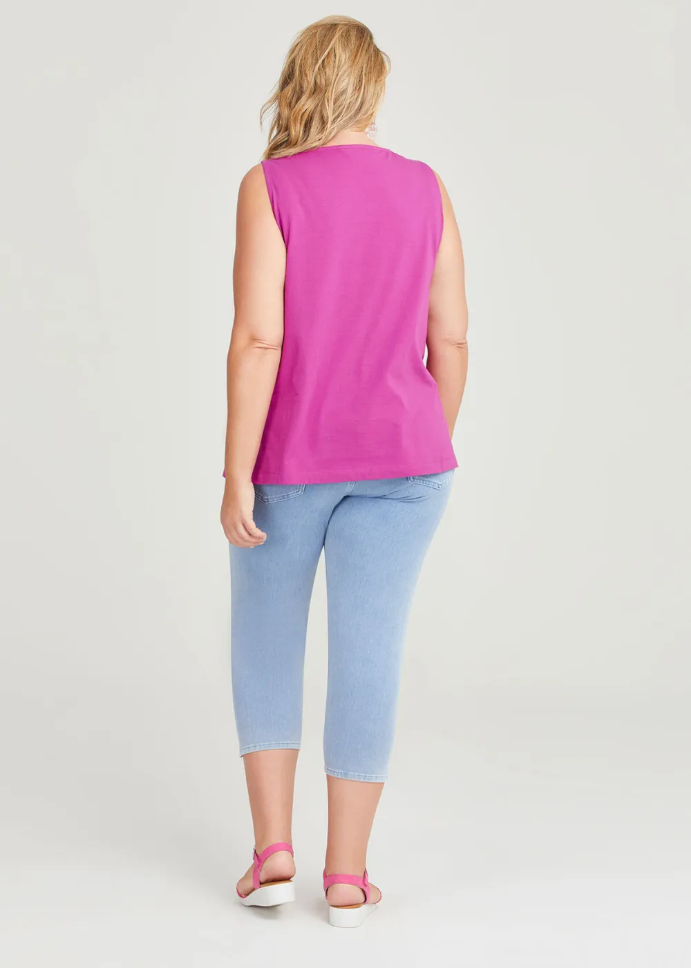 Cotton Crew Neck Tank