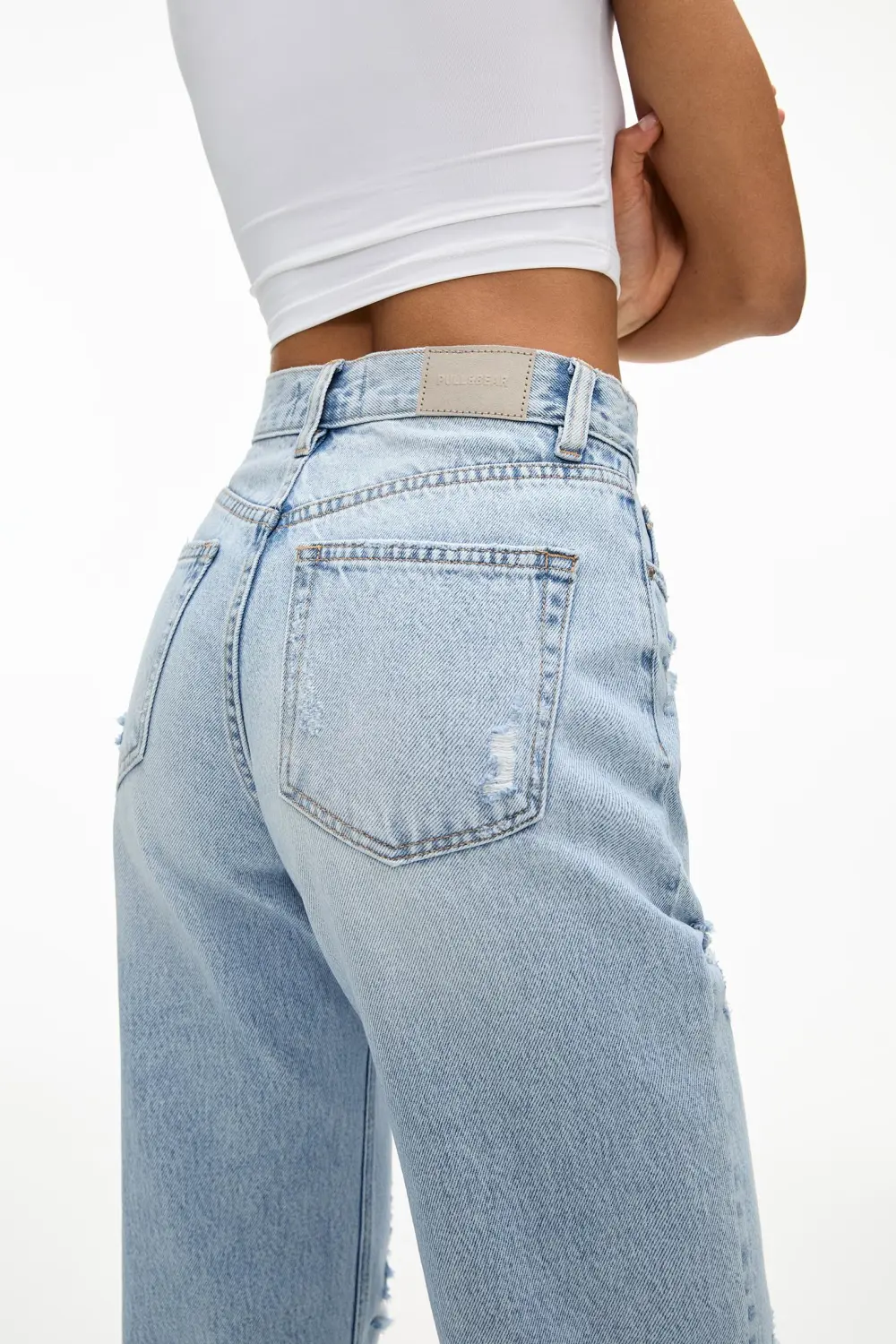 Jeans mom rotos