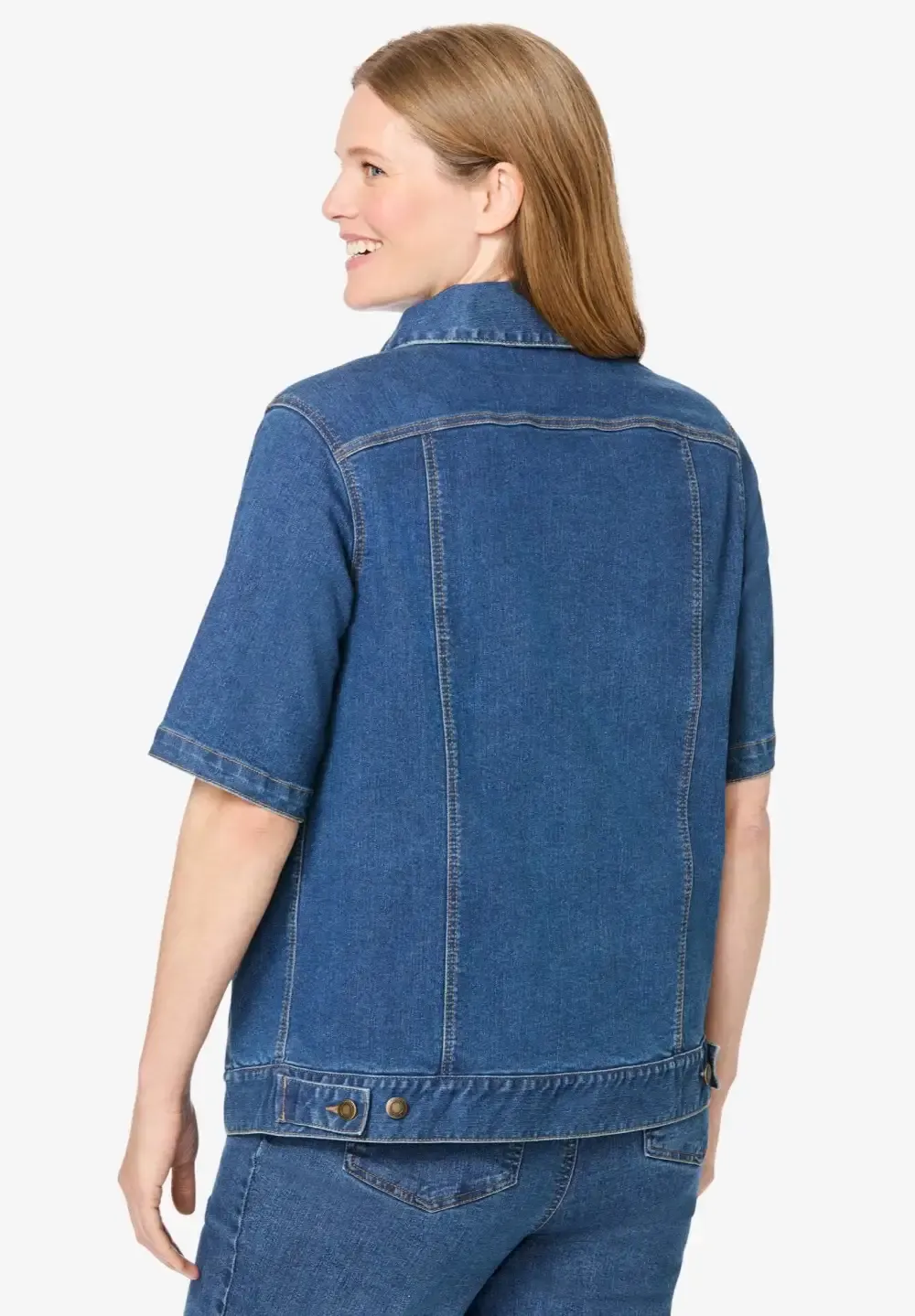Short-Sleeve Denim Jacket