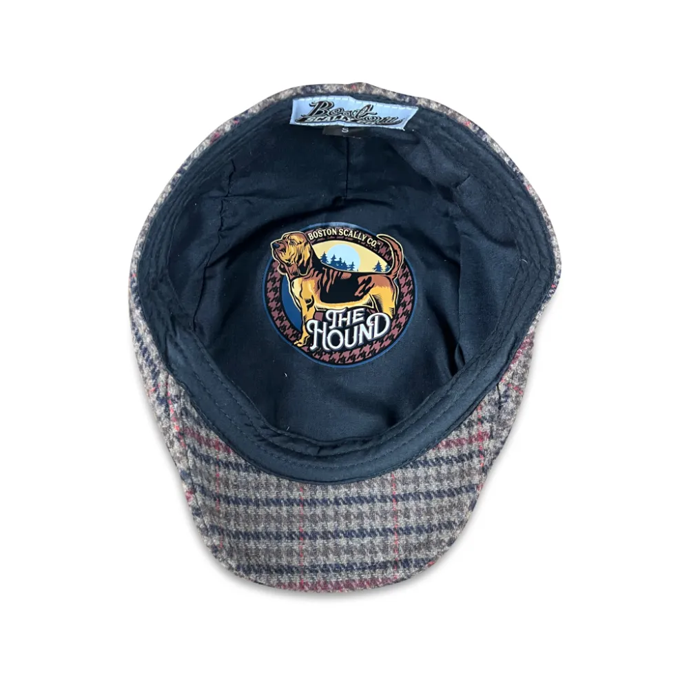 The Hound Boston Scally Cap - Brown Houndstooth