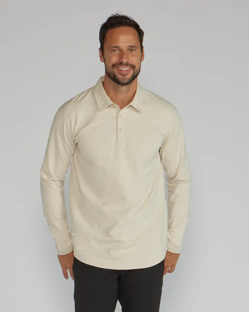 Drop-Cut Long Sleeve: Lux Polo